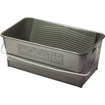 Wooster 8614 Paint Bucket, 5 gal, Polypropylene, Green, Comfort-Grip Handle