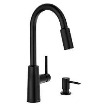 FAUCET PULLDOWN KTCHEN 1H MBLK