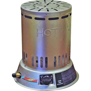 Dura Heat LPC25 Convection Heater, Liquid Propane, 15000 to 25000 Btu, 600 sq-ft Heating Area, Silver