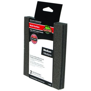 Gator 4642 Sanding Pad, 5-1/2 in L, 4-1/2 in W, 120 Grit, Fine, Aluminum Oxide Abrasive