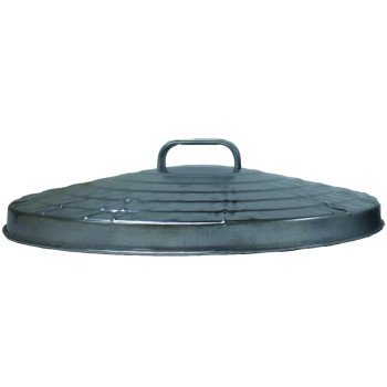 Behrens 38113 Trash Can Lid, Galvanized Steel, Silver, For: 31 gal Cans