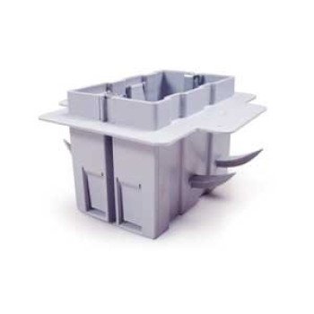 IPEX 220020 ICF Electrical Box, 1-Gang, PVC, Gray