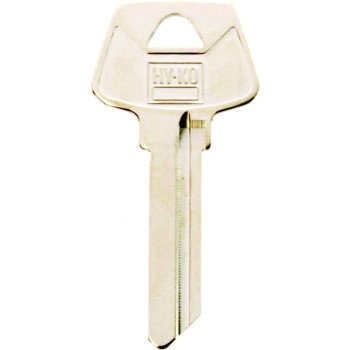 Hy-Ko 11010S23 Key Blank, Brass, Nickel, For: Sargent Cabinet, House Locks and Padlocks