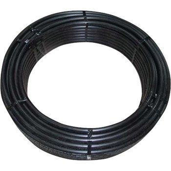 Cresline SPARTAN 100 Series 20020 Pipe Tubing, 3/4 in, Plastic, Black, 100 ft L