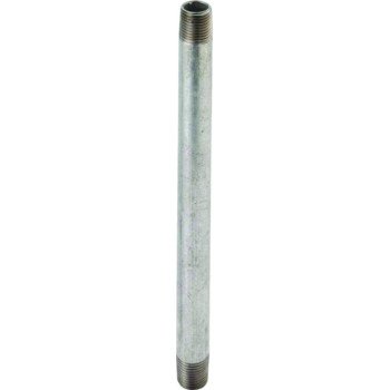 ProSource 3/8XCG Pipe Nipple, 3/8 in, Male NPT Threaded, Steel, SCH 40 Schedule