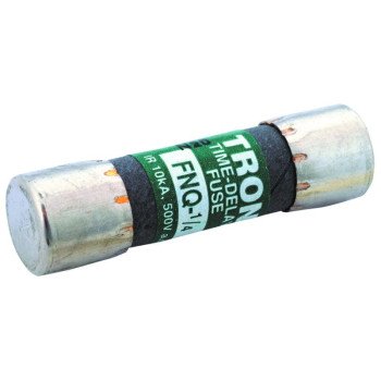 Bussmann FNQ-1 Time Delay Fuse, 1 A, 500 V, 10 kA Interrupt, Fiberglass Body