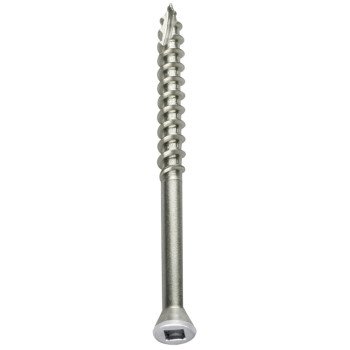 Simpson Strong-Tie S07225FT1WH01 Deck Screw, #7 Thread, 2-1/4 in L, Coarse Thread, Trim Head, 6-Lobe Drive, Steel