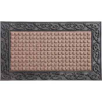 Simple Spaces 08ABSHE-30 Door Mat, 36 in L, 22 in W, Non-Woven Surface