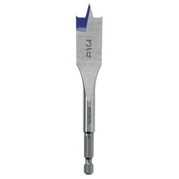 Irwin 87912 Spade Drill Bit, 3/4 in Dia, 4 in OAL, Flat Flute, 1/4 in Dia Shank, Hex Shank