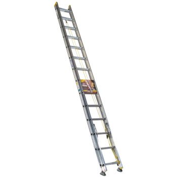 Werner D1228-2 Extension Ladder, 27 ft H Reach, 225 lb, Aluminum