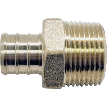 Apollo CPXMA3434 Pipe Adapter, 3/4 in, PEX x MPT, Brass