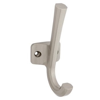 National Hardware Powell N337-913 Angled Hook, 60 lb, Aluminum, Satin Nickel