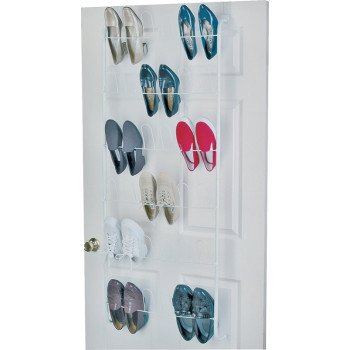 ClosetMaid 804000 Shoe Rack, 22-5/8 in W, 5 in H, Steel, White