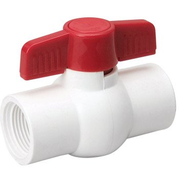 B & K 107-137HC Ball Valve, 1-1/2 in Connection, FPT x FPT, 150 psi Pressure, PVC Body