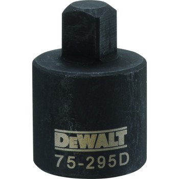 DEWALT DWMT75295OSP Reducing Impact Adapter, 3/4 in Drive, Female Drive, 1/2 in Output Drive, Male Output Drive