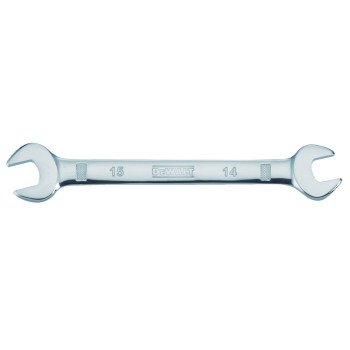 DEWALT DWMT75434OSP Open End Wrench, Metric, 14 x 15 mm Head, 7-13/32 in L, Polished Chrome