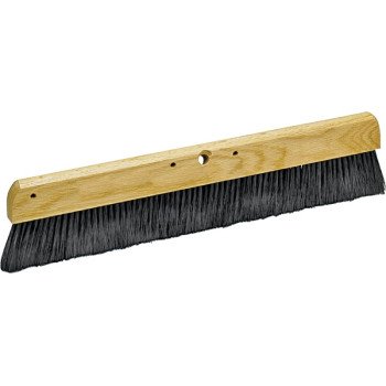 Marshalltown 847 Concrete Broom, 36 in OAL, Polypropylene Bristle, Black Bristle, Hardwood Handle