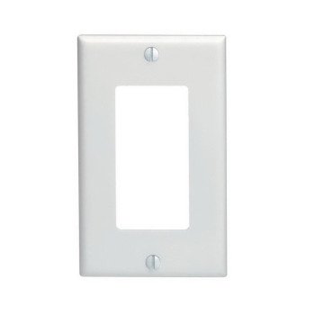 Leviton 80401-M24-WMP Wallplate Pack, 4-1/2 in L, 2-3/4 in W, 1-Gang, Plastic, White