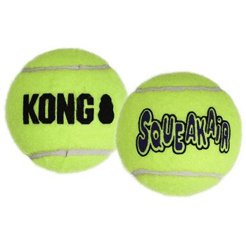 Kong SqueakAir AST1 Dog Toy, L, Squeaker, Ball, Yellow, 2/PK