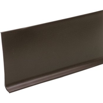 M-D 75234 Wall Base, 0.13 in Thick, Brown, 4 ft L, 4 in W, Vinyl