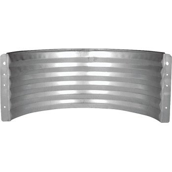 Marshall Stamping AWR18/682 Area Wall, 16 in L, 37 in W, 18 in H, Galvanized Steel