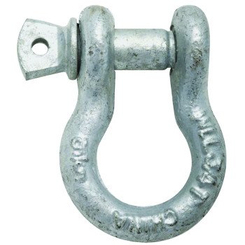 National Hardware 3250BC Series N223-677 Anchor Shackle, 1500 lb Working Load, Galvanized Steel