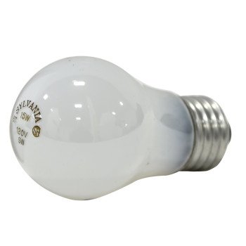 Sylvania 10015 Incandescent Bulb, 15 W, A15 Lamp, Medium E26 Lamp Base, 65 Lumens, 2500 K Color Temp, Soft White Light