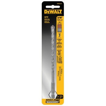 DEWALT DWA5101 Drill Bit, 3/16 in Dia, 6 in OAL, 1/4 in Dia Shank, Hex Shank