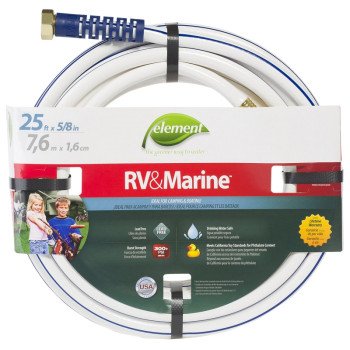 Swan MRV58025 Water Hose, 5/8 in ID, 25 ft L, White