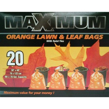 26420 BAG GARBGE 30X48IN ORNGE