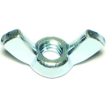 Midwest Fastener 03804 Wing Nut, Cold Forged, Coarse Thread, 1/4-20 Thread, Steel, Zinc