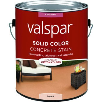 Valspar 024.1082324.007 Solid Concrete Stain, Low Gloss, Liquid, 1 gal