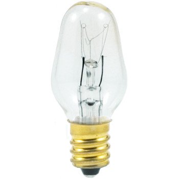 Sylvania 13543 Incandescent Lamp, 7 W, Candelabra E12 Lamp Base, 2850 K Color Temp, 3000 hr Average Life