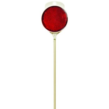 Hy-Ko DM300R36 Driveway Marker, Fiberglass Post, Red Reflector