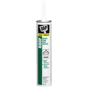 DAP 70580 Roof Sealant, Black, Paste, 300 mL Cartridge