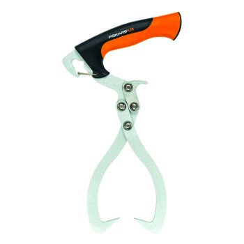 Fiskars 360310-1001 Log Tong, 9 to 12 in Opening, Sharp Tip, Steel Tip