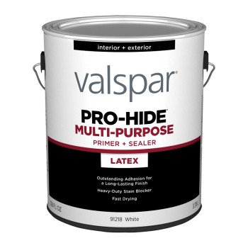 Valspar Pro-Hide 028.0091218.007 Multi-Purpose Primer, White, 1 gal, Metal Pail