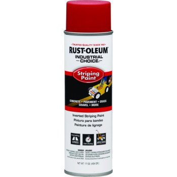 Rust-Oleum 1665838 Inverted Marking Spray Paint, Gloss, Red, 18 oz, Can