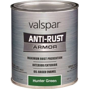 Valspar 044.0021844.005 Enamel, Gloss, Hunter Green, 1 qt Can