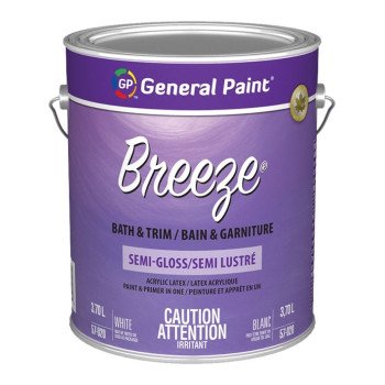 General Paint GE0057349-16 Interior Paint, Eggshell, Deep, 3.7 L, Latex Base