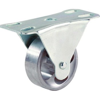 Shepherd Hardware 9182 Rigid Caster, 2 in Dia Wheel, 3/4 in W Wheel, Cast Iron Wheel, 125 lb