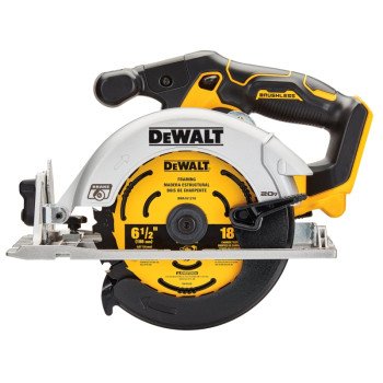 DEWALT DCS565B Circular Saw, Tool Only, 20 V, 6-1/2 in Dia Blade, 1-5/8, 2-1/8 in Cutting Capacity, 0 to 50 deg Bevel