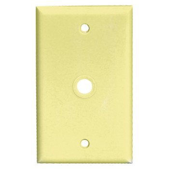 Eaton Wiring Devices 2128 2128V-BOX Wallplate, 4-1/2 in L, 2-3/4 in W, 1 -Gang, Thermoset, Ivory, High-Gloss