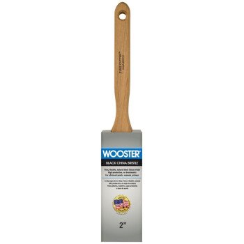 WOOSTER Z1202-2 Paint Brush, 2 in W, 2-15/16 in L Bristle, China Bristle