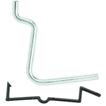 National Hardware N180-007 Peg Hook, 1-3/4 in, 1/4 in Opening, Steel, Zinc