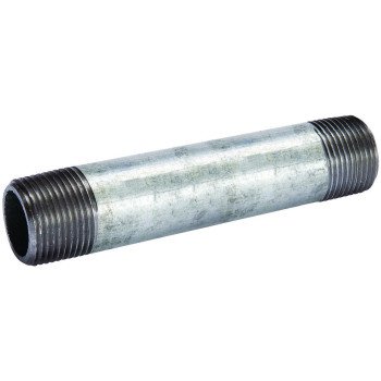 B & K 571-050BC Pipe Nipple, 4 in, Threaded, Steel, SCH 40 Schedule, 5 in L