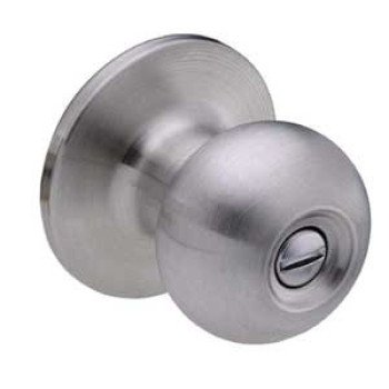 Taymor EPIC Series 35-CV1103B Privacy Door Knob, Metal, Satin Stainless Steel