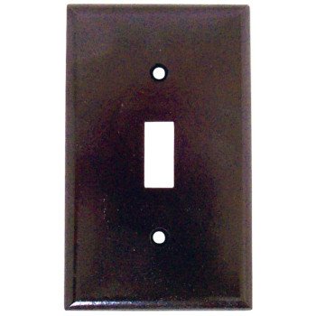 Eaton Wiring Devices 2134B-BOX Wallplate, 4-1/2 in L, 2-3/4 in W, 1 -Gang, Thermoset, Brown, High-Gloss