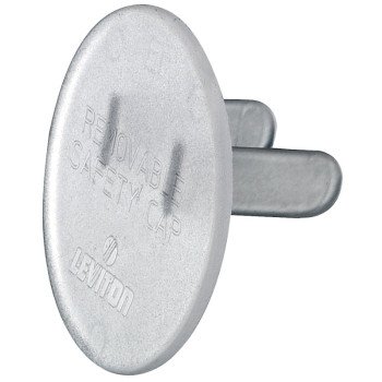 Leviton C20-12777-000 Safety Outlet Cap, Electrical, Plastic, Clear, For: Straight Blade Wiring Devices