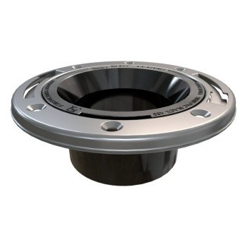 Oatey 43494 Closet Flange, 3, 4 in Connection, ABS, Black, For: 3 in, 4 in Pipes